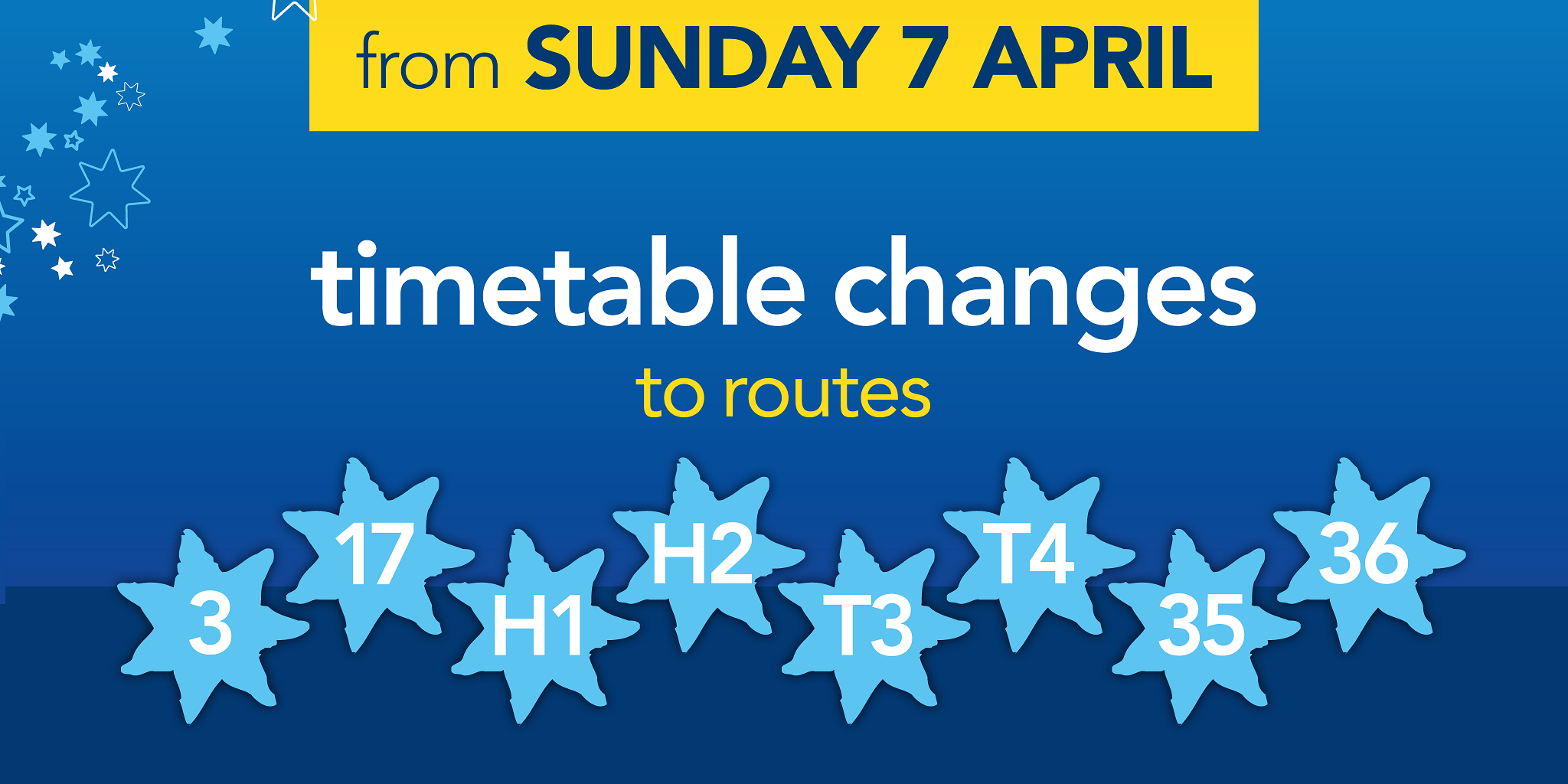 Bluestar Timetable Changes - Bluestar